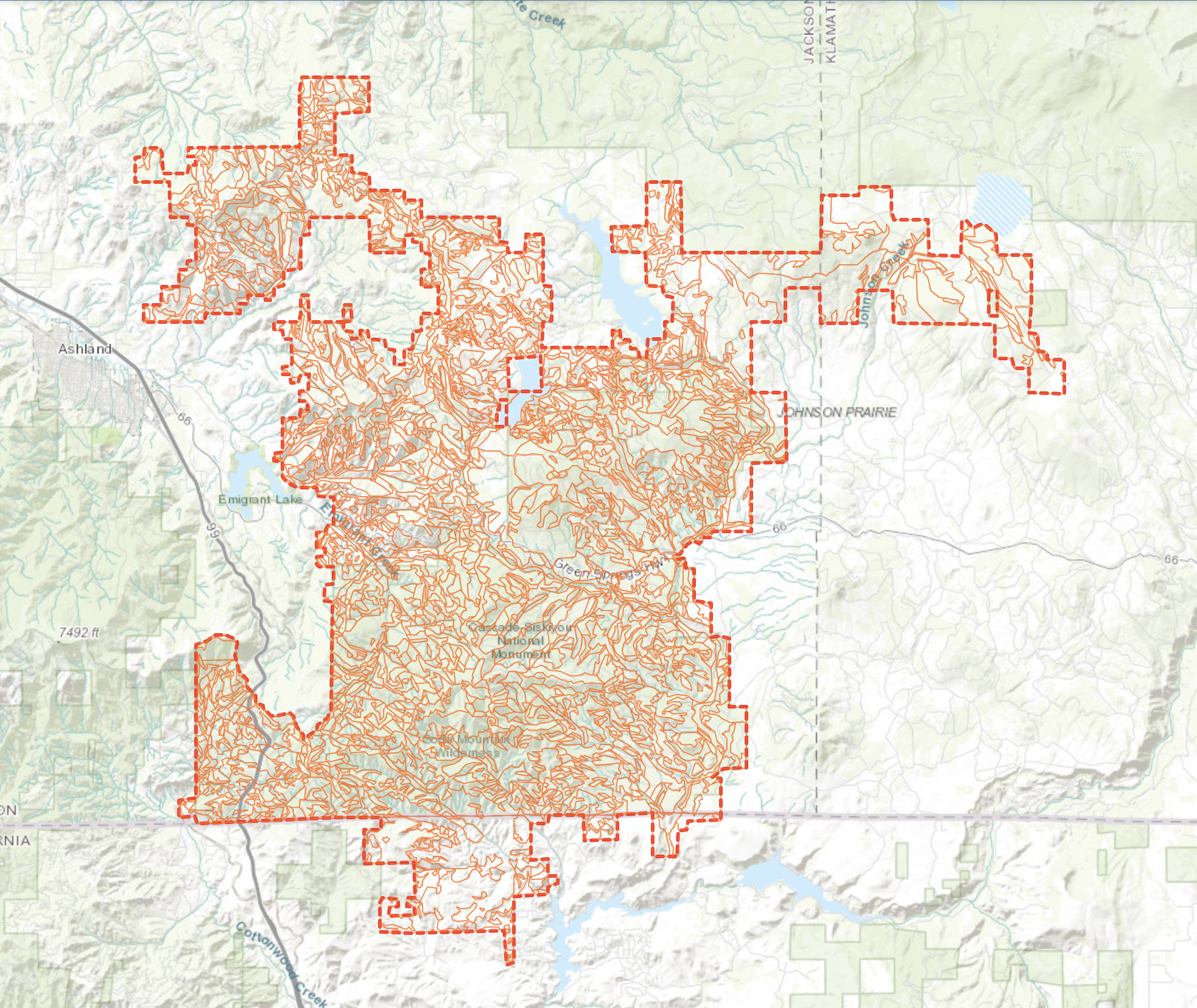 Interactive soil explorer interface showing SSURGO soil data for the monument